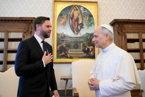 papież leon i wiceprezydent vance